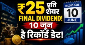 Infosys Dividend के तहत ₹25 प्रति शेयर Final Dividend और 10 जून रिकॉर्ड डेट की जानकारी