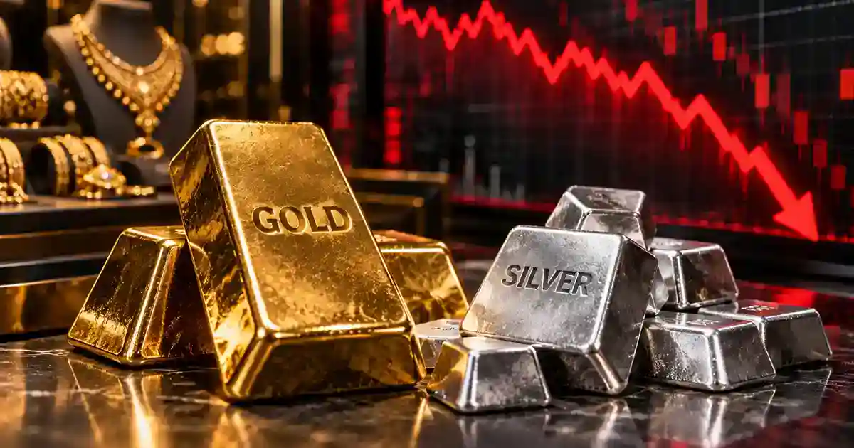 Gold Silver Price में गिरावट