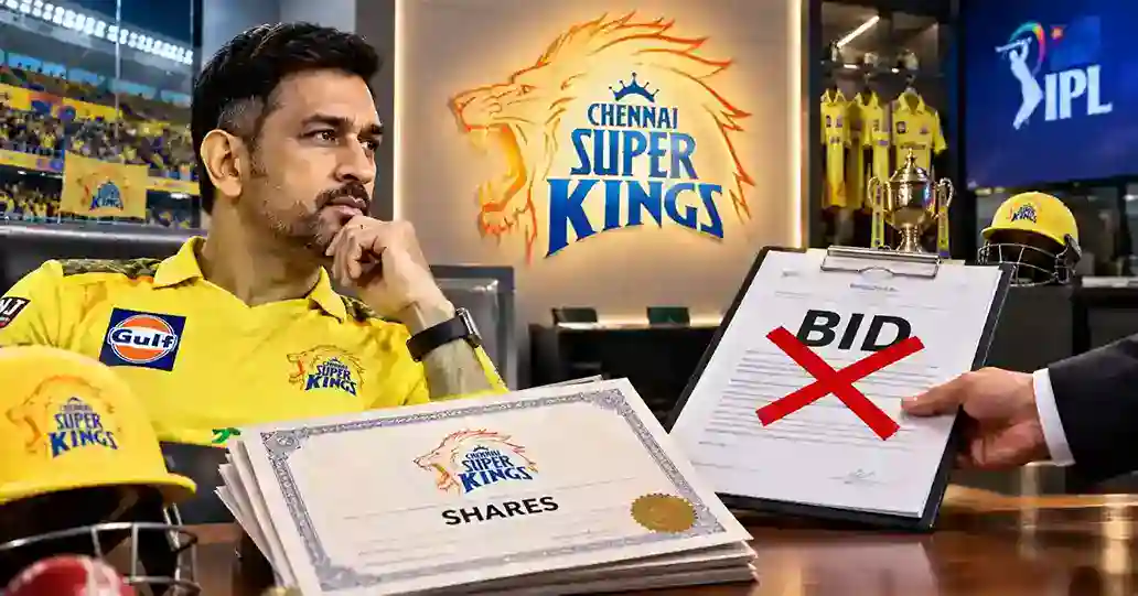 MS Dhoni CSK Shares