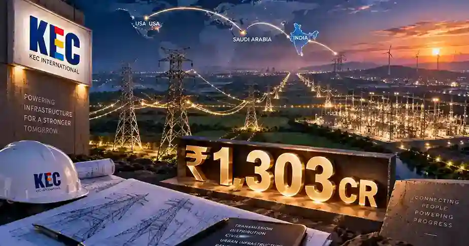 KEC International को ₹1,303 करोड़ के नए ऑर्डर