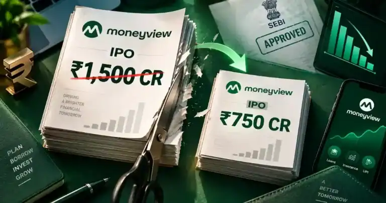 Moneyview IPO का नया आकार ₹750 करोड़ और Fresh Issue में कटौती