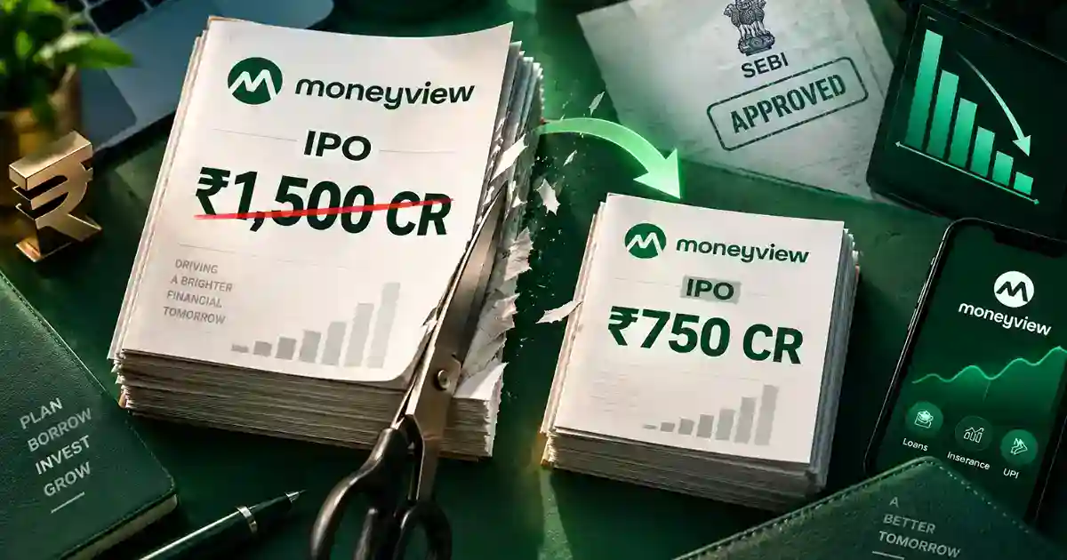 Moneyview IPO का नया आकार ₹750 करोड़ और Fresh Issue में कटौती