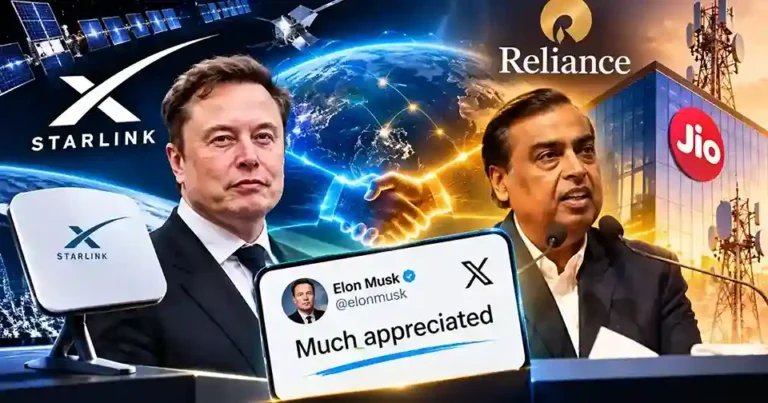 Elon Musk Reliance Starlink statement on India's satellite internet approval process